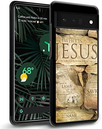 Goodsprout ile uyumlu Google Piksel 6 Pro Kılıf, Hıristiyan İnanç İsa İnanılmaz Desen Tasarım Darbeye Anti-Scratch Sert PC Case Arka