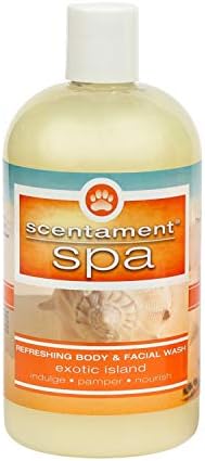 Best Shot Pet Scentament Spa Mevsimlik Yüz ve Vücut Yıkama, Egzotik Ada, 16 oz