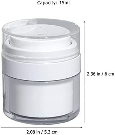 Zerodeko losyon dispenseri Havasız Pompa Kavanoz Kozmetik Kavanoz Doldurulabilir Yüz Kremi Kabı Dudak Balsamı Kavanozları Taşınabilir