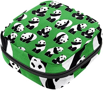 Sevimli Panda Bebek Tırmanma Ağacı Sıhhi Peçete Saklama Çantası, Regl Kupası Kılıfı, Küçük Makyaj Hijyenik Ped Organizatör,Küçük, Taşınabilir,