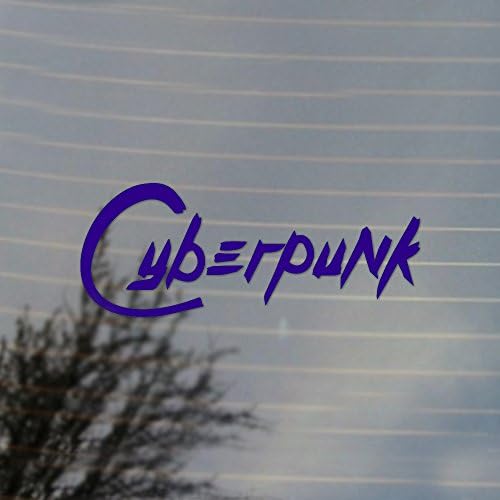 Cosplay ve Fan Dişli Cyberpunk Vinil Çıkartması (Gümüş)