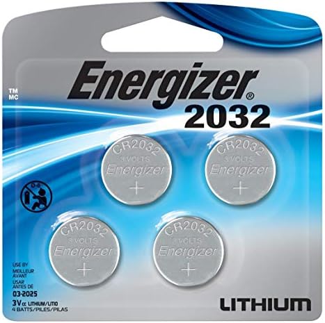 Energizer CR2032 sıfır cıva piller, 3 Volt, 4 Pil (Taze)