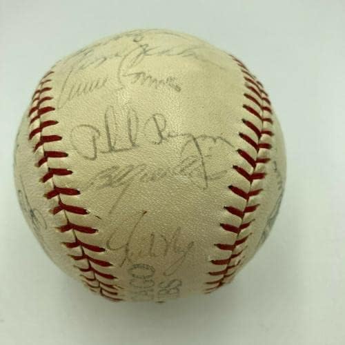 1969 Chicago Cubs Takımı Beyzbol İmzaladı Ernie Banks Ron Santo Leo Durocher JSA İmzalı Beyzbol Topları