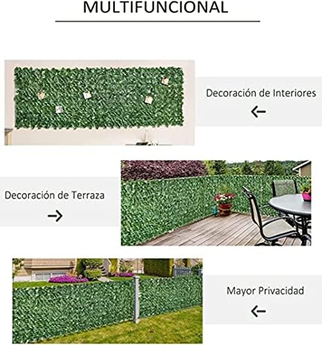 Bahçe, Balkon ve Peyzaj ihtiyaçları için Mükemmel olan Yapay Yaprak Gizlilik Çit Ekranımızla Dış Mekanınızı Dönüştürün!(Renk: 0. 5x1