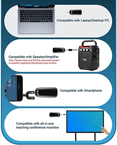 ZSEDP Yaka Mikrofonu Mini Yaka Kayıt Canlı Akış Mikrofon 50UHF Kamera Smartphone Laptop için 50m Aralığı