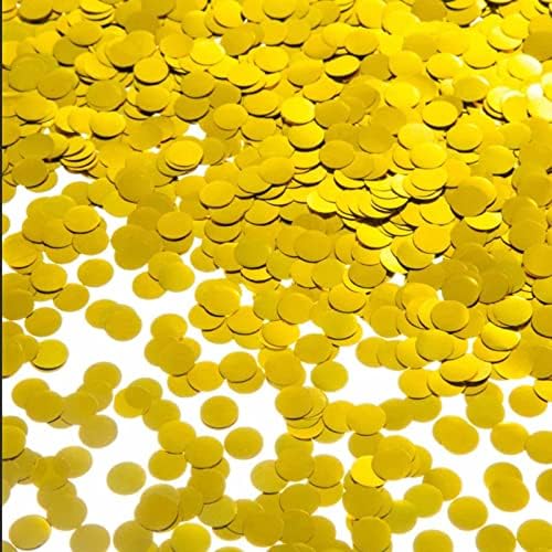 Altın Metalik Folyo Konfeti 0.59 inç/1.5 cm Masa Konfeti Glitter Düğün Parti Dekorasyon için veya Dolu Balonlar(1.76 oz /1 paket)