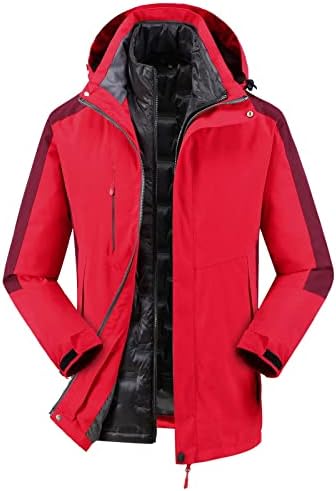 Kapşonlu Palto Kadınlar için Artı Boyutu Yağmur Ceket Ayrılabilir Kapaklı Bayanlar Sıcak Kış Ağır Kar Kayak Mont