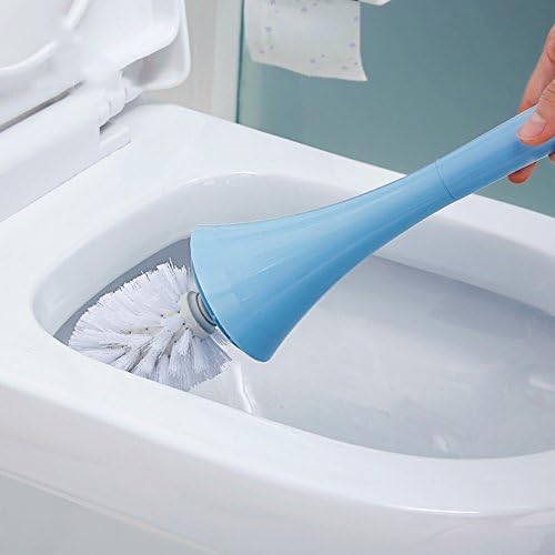 Tutuculu Tuvalet Fırçası, Büyüleyici Banyo Çıkarılabilir Tuvalet Fırçası-Mavi