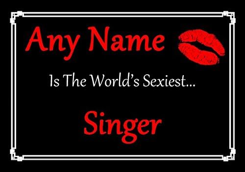 Şarkıcı Dünyanın En Seksi Sertifikasını Kişiselleştirdi