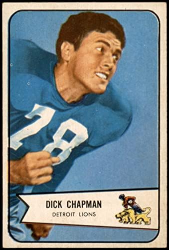 1954 Okçu 65 Dick Chapman Detroit Aslanları (Futbol Kartı) ESKİ / MT Aslan Pirinci