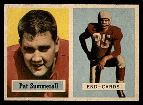 1957 Topps 14 Pat Summerall Chicago Kardinalleri-FB (Futbol Kartı) ESKİ/MT Kardinalleri-FB Arkansas