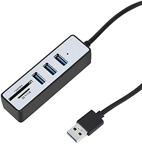 CHYSP USB Hub 3.0 Çoklu USB 3.0 Hub USB Splitter Yüksek Hızlı TF USB kart okuyucu Hepsi Bir Arada pc bilgisayar Aksesuarları (Renk: