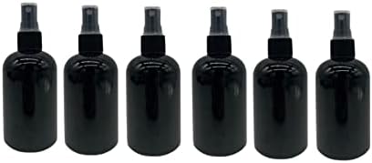 Doğal Çiftlikler 4 oz Siyah Boston BPA İÇERMEYEN Şişeler - 6 Paket Boş Doldurulabilir Kaplar-Uçucu Yağlar Temizlik Ürünleri-Aromaterapi