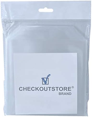 CheckOutStore 50 Damga ve Kalıp ve Şablon Şeffaf Saklama Cepleri (6 3 / 4x6 3/4)