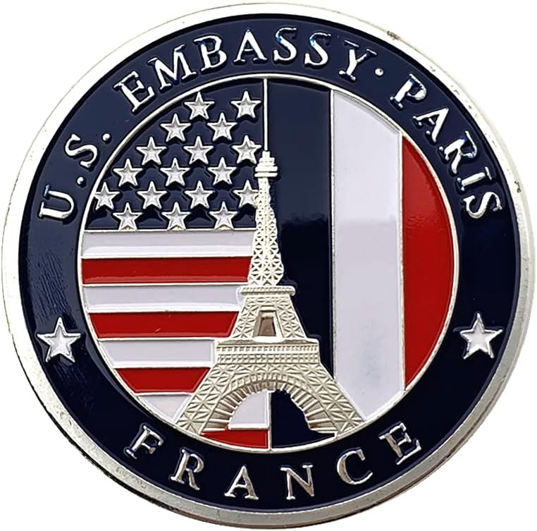 Amerika Birleşik Devletleri Fransa Eyfel Kulesi Paris Aşk Gümüş Kaplama Hatıra Paraları Koleksiyon Paraları altın madalyonlar Paraları
