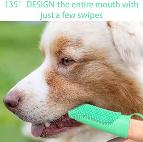 Koıernr Köpek Diş Fırçası Seti, Köpek Diş Temizliği ve Köpek Diş Bakımı için 6 Paket Köpek Parmak Diş Fırçası, Kedi Diş Fırçası Köpek