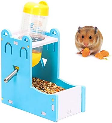 2 in 1 Hamster Asılı Su pet şişe Otomatik Dağıtıcı Tabanı ile Hamster Sıçan Fare (125ML)