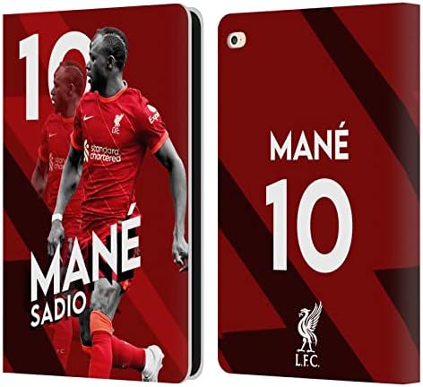 Kafa Çantası Tasarımları Resmi Lisanslı Liverpool Futbol Kulübü Mohamed Salah 2021/22 İlk Takım Deri Kitap Cüzdan Kılıf Kapak Apple