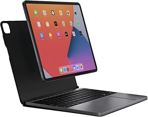 iPad Pro 12.9 inç (3., 4. ve 5. Nesil) için Çoklu Dokunmatik İzleme Dörtgenine Sahip Brydge 12.9 MAX+ Kablosuz Klavye Kılıfı, Siyah