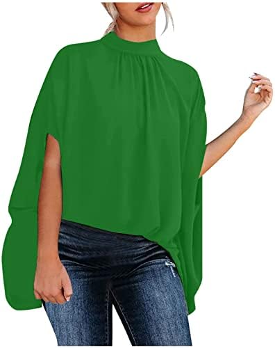 Yaz Seksi Üstleri Kadınlar için 2023 Büyük Boy T Shirt Vintage Grafik Tees Zarif Gömlek Rahat Dökümlü Batwing Kollu Bluz