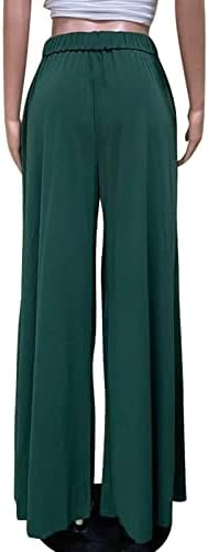 MIASHUI Bayan Petite Pantolon Rahat Dökümlü Pantolon Kadınlar için Rahat Yüksek Belli Geniş Bacak Palazzo yazlık pantolonlar Kadınlar