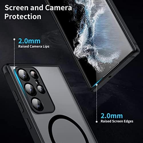 Samsung Galaxy S23 Kılıfı için Corpal Tasarım, [Askeri Sınıf Düşme Koruması] [Temperli Cam Ekran Koruyucu + Kamera Lens Koruyucusu]