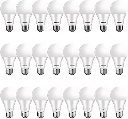 24 Paket A19 LED Ampuller 60 Watt Eşdeğeri, 5000K Gün ışığı, E26 Orta Taban, 750 Lümen, Kısılabilir değil, UL Listelenmiştir