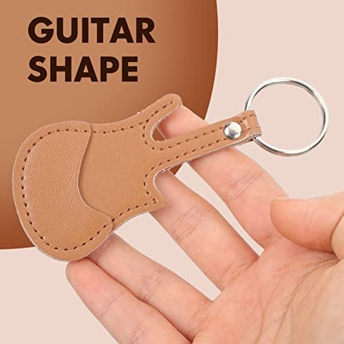 ERINGOGO Sırt Çantası Anahtarlık Gitar Seçtikleri Tutucu Kılıf Anahtarlık PU Gitar Mızrap Çanta araba anahtarlığı Anahtarlık Çanta