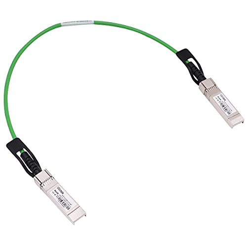 [Yeşil Renkli] 0.5 m 10G SFP+ DAC Twinax Kablosu, 10Gbase-CU SFP+ Bakır Kablo, Cisco SFP-H10GB-CU0. 5M için uyumlu, Ubiquiti, Ardıç,