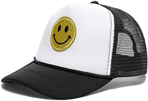 Sinsinfuns Çocuklar Yürümeye Başlayan beyzbol şapkası Gülen Yüz şoför şapkası Retro Örgü beyzbol şapkası Erkek Kız için