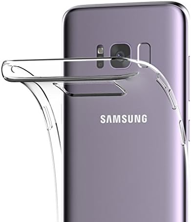 Shamo'nun Galaxy S8 Kılıfı, S8 Şeffaf Kılıf, [Kristal Berraklığında] Kılıf [Şok Emme] Kapak TPU Kauçuk Jel [Çizilmez] Şeffaf Şeffaf